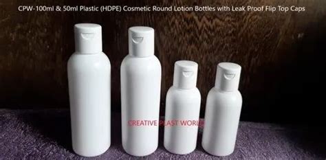 Hdpe Flip Top Cap Plastic Round Shampoo Bottle Ml Ml Ml