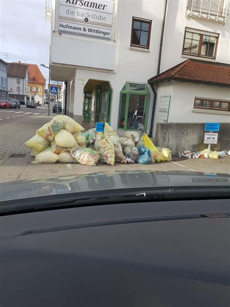 Verzögerungen bei der Abfuhr der Gelben Säcke