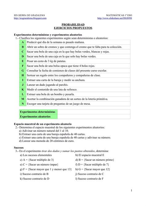 EJERCICIOS PROPUESTOS DE PROBABILIDAD Pdf