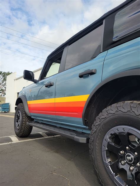 Ford Bronco Retro Stripes And Hood Cowl Accent Custom Colors Availab