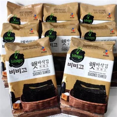 Nori Korean Seaweed Bibigo Roasted Seaweed Kim 5g X72pcs Per Box 9