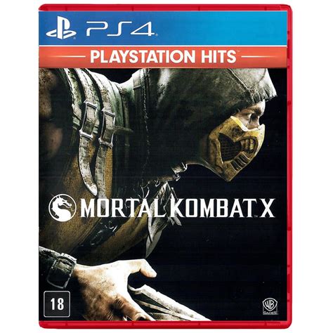 Mortal Kombat X Playstation Hits Ps4 Seminovo Jogo Mídia Física