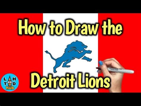 How To Draw The Detroit Lions Logo YouTube