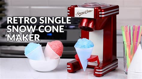 Rsm702 Nostalgia Retro Single Snow Cone Maker Youtube