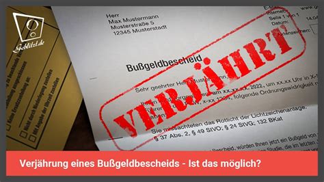 Verjährung Blitzer und Bußgeldbescheid 2023 Welche Regeln