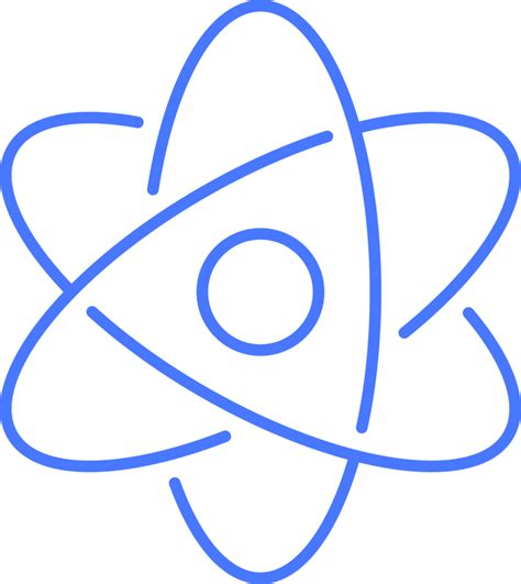 Atom Line Icon 24818357 Png