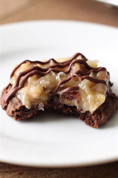 German Chocolate Cookies Feature A Homemade Ultra Soft Chewy Gooey