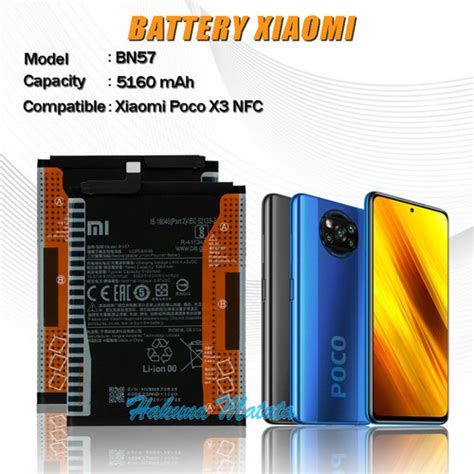 Jual Baterai Bn Xiaomi Poco X Nfc Mah Battery Original Batre