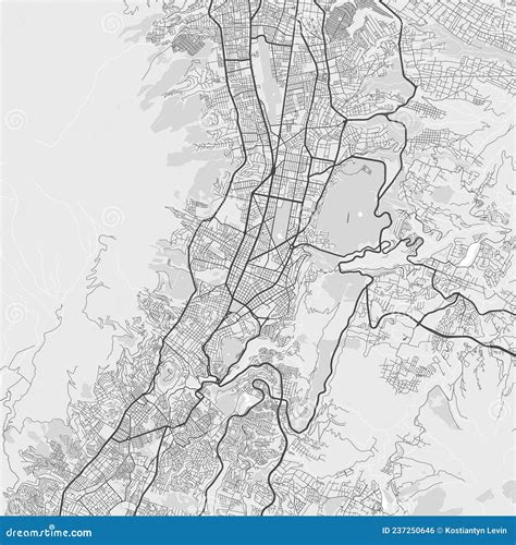 Quito Vector Map Detailed Map Of Quito City Administrative Area