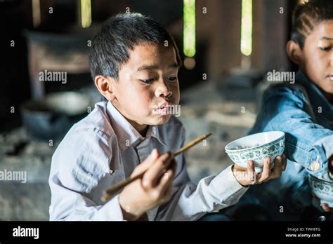Hill Tribe Akha People Laos Asia Stock Photo Alamy