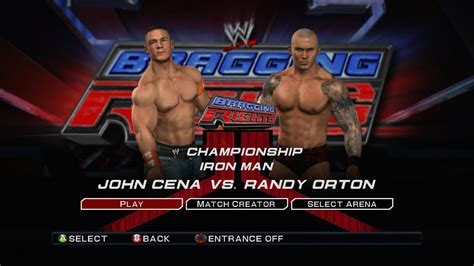 WWE SmackDown Vs Raw 2011 John Cena Vs Randy Orton Iron Man YouTube