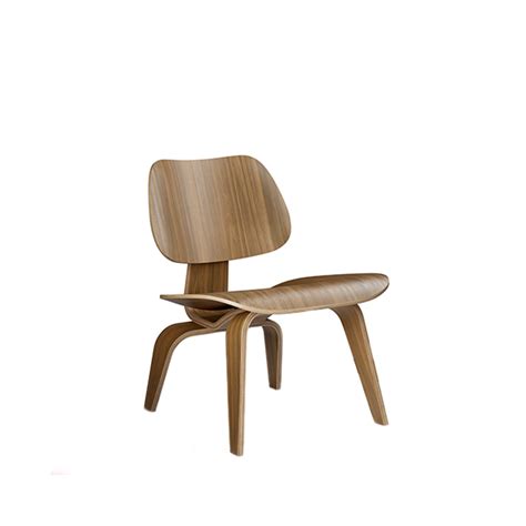 Plywood Group LCW Chair Black Pigmented Walnut Vitra By Charles Ray