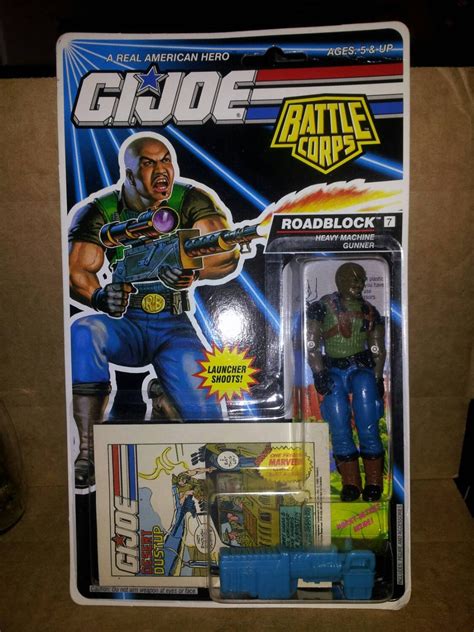 Vintage 1992 Gi Joe Battle Corps Roadblock Heavy Machine