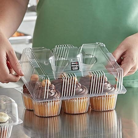 Amazon Cupcake Containers High Dome 6 Compartment 40 Count