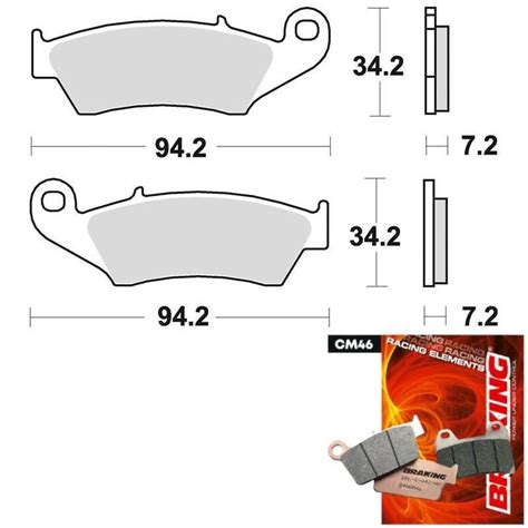 Pastiglie Freno Anteriori Braking Yamaha Yz Mescola Cm