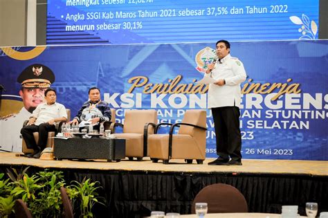 Bupati Dan Wakil Bupati Maros Hadiri Penilaian Kinerja Aksi Konvergensi