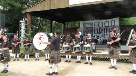 Chesapeake Caledonian Pipe And Drum Band At The Annapolis Irish Fest