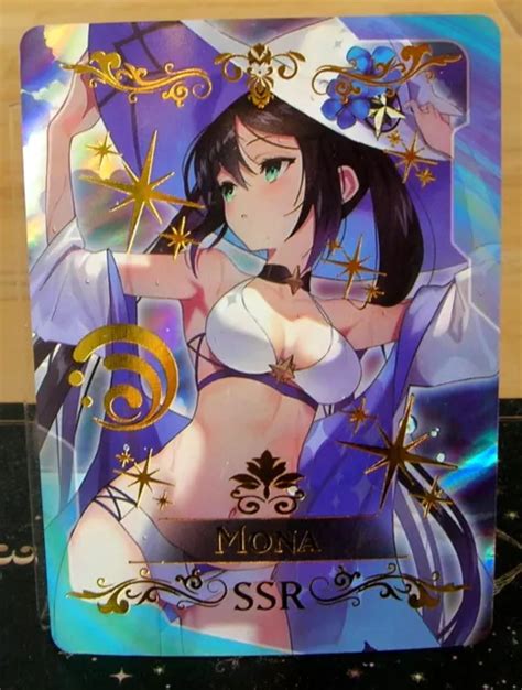 MONA GENSHIN IMPACT CARTE SSR Goddess Story Anime Waifu Doujin Holo