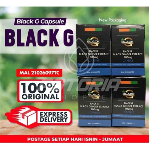 Original Black G Black Ginger Kunyit Hitam Kapsul S Capsule Pure