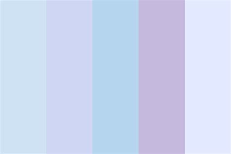 soft purple blue skies color palette