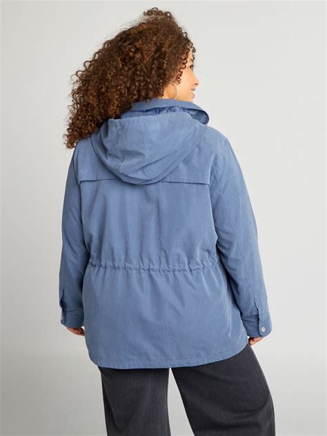 Veste De Pluie Only Carmakoma Bleu Kiabi