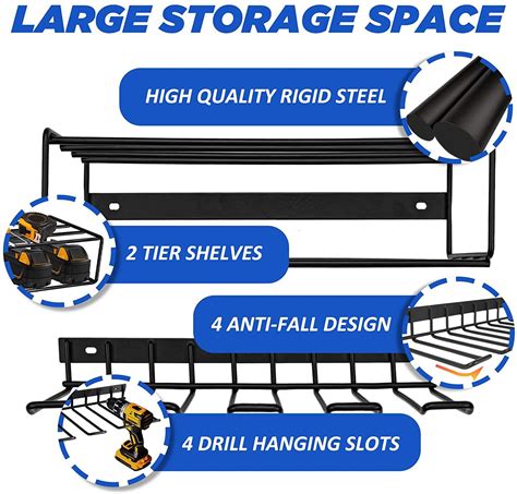 Tool Rack Wall Mounted Garage Tool Storage Rack Foxwoll