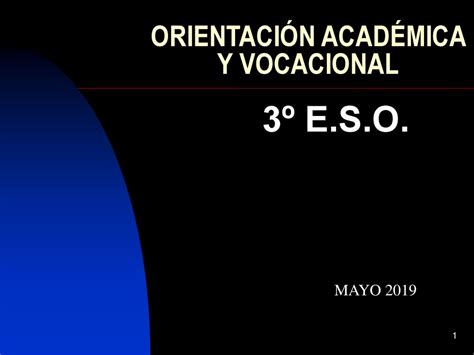 OrientaciÓn AcadÉmica Y Vocacional Ppt Descargar