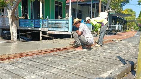 Dinas Pu Kukar Bangun Jalan Hubungkan Rt Di Desa Muara Muntai Ulu