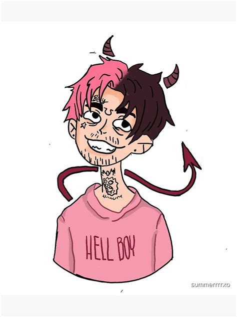 Pegatina «dibujos Animados Lil Peep De Summerrrrxo Redbubble