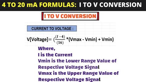 How To Convert Current To Voltage Conversion With Ma Conversion