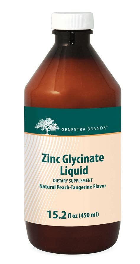 Genestra Zinc Glycinate Liquid 450 Ml Good Nature Health Foods