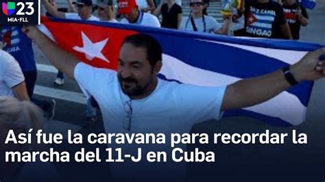 As Fue La Caravana En Miami Que Conmemor La Marcha Del De Julio En