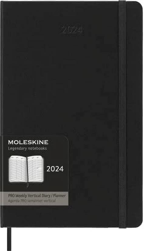 Moleskine Pro Vertical Weekly Planner M Large Black