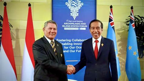 Pertemuan Bilateral Presiden Jokowi Dengan Pm Tuvalu Kausea Natano