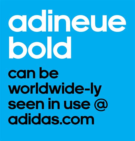 adineue: adidas corporate font on Behance