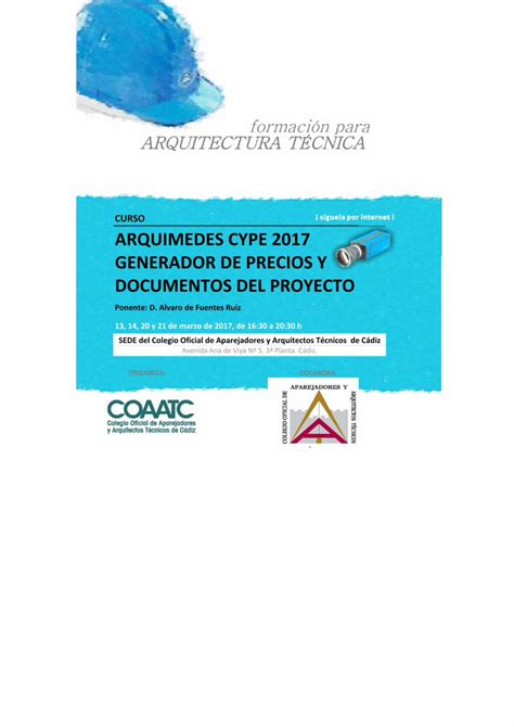 Pdf Curso Arquimedes Cype Generador De Arqu Medes De Cype Es