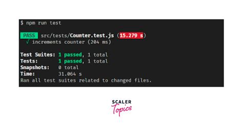 React Unit Testing Scaler Topics