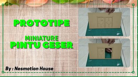 Diy Prototipe Miniatur Pintu Geser Sliding Door Youtube