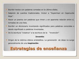 La Escritura Ppt PPT