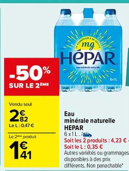 Promo Eau Min Rale Naturelle H Par Chez Carrefour Market Icatalogue Fr