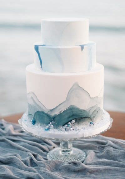 Non Traditional Beach Wedding Cake Ideas Domino