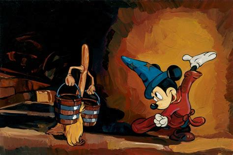 Mickey Mouse In The Sorcerers Apprentice Disney Fine Art Disney Art