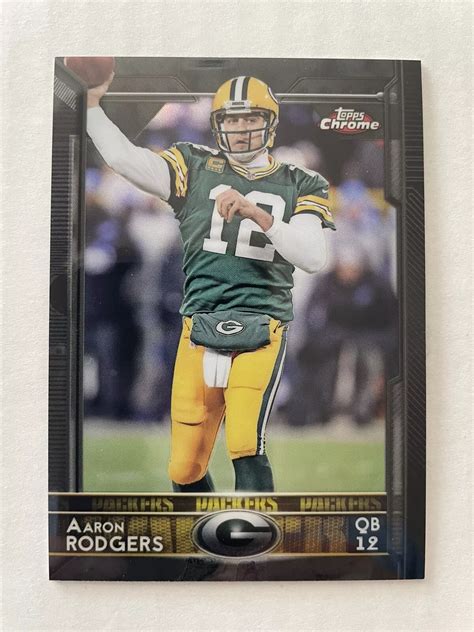 Aaron Rodgers 2015 Topps Chrome 2 Black Refractor 299 RAW Price Guide