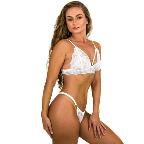 Conjunto Calcinha Fio Dental Sutiã Strappy Premium Lingerie Arbitrio