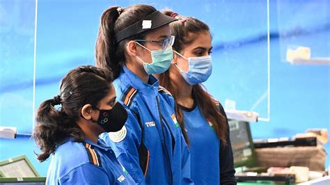 ISSF World Cup Manu Bhaker Rahi Sarnobat And Chinki Yadav Win India