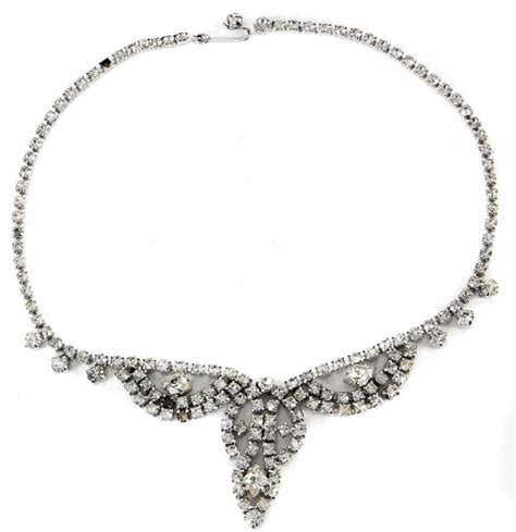 Lot Detail Marilyn Monroe Owned And Worn Rhinestone Drop Costume Necklace