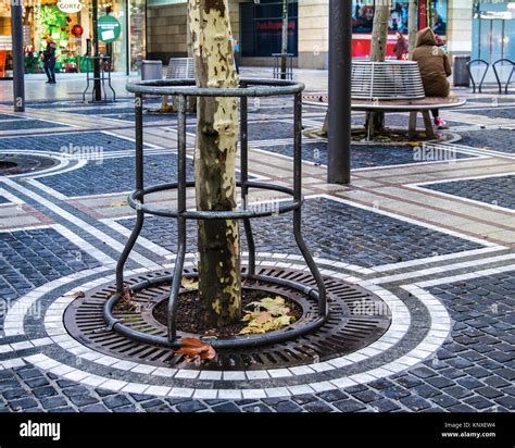 zeil shopping promenade frankfurtgermanypaved pedestrianised street