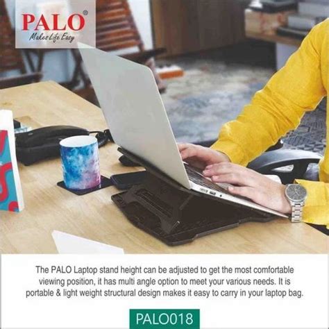 PALO018 PALO Ergonomic And Multi Angle Adjustable Plain Foldable Laptop