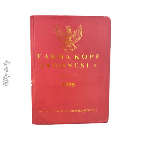 Jual Farmakope Edisi Fi Iv Tahun Buku Farmasi Alltipdaily