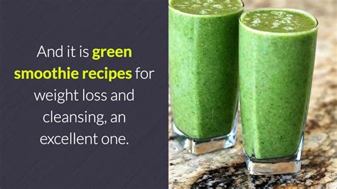 Green Smoothie Recipes For Weight Loss And Cleansing Youtube